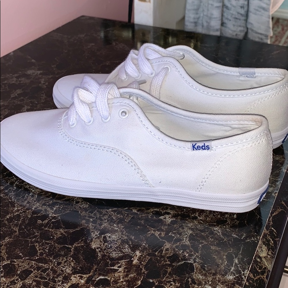Brand new all white Keds